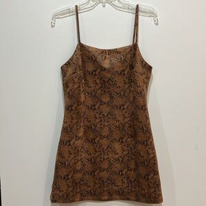 Vici Snake Print Mini Dress